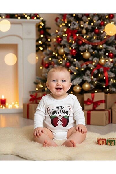 OEM Коледен бебешки боди