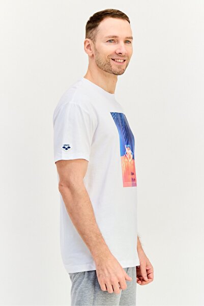 ARENA Men Sportswear Fit Short Sleeve Outdoor T-Shirt, White