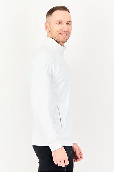 adidas Men Sportswear Fit Long Sleeve Tennis Jacket, White