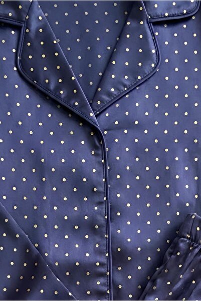 MORRO Stretch Fabric Viscose Long Sleeve Women's Pajama Set |   Comfortable Button-Down Collar Stylish Nightgown Home Wear