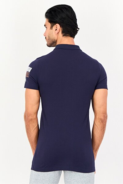 Puma Men Sportswear Fit Short Sleeve Outdoor Polo Shirt, Navy