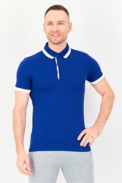 Puma Men Sportswear Fit Short Sleeve Outdoor Polo Shirt, Dark Blue