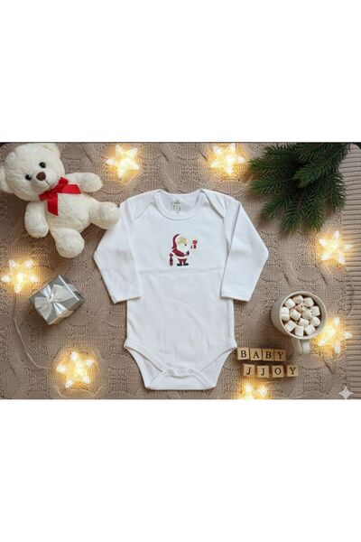 OEM Body pentru bebelusi alb cu model craciun