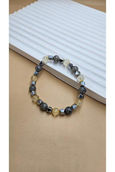 AURA Labradorite & Citrine Natural Stone Bracelet