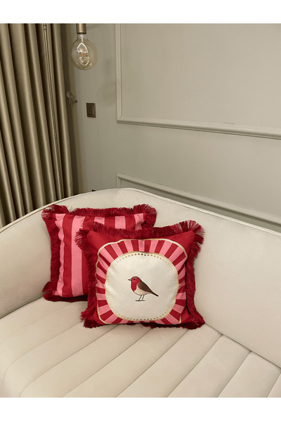 Daniel Home Design ممتاز |   غطاء وسادة من سلسلة Love Birds باللون الوردي مع ...