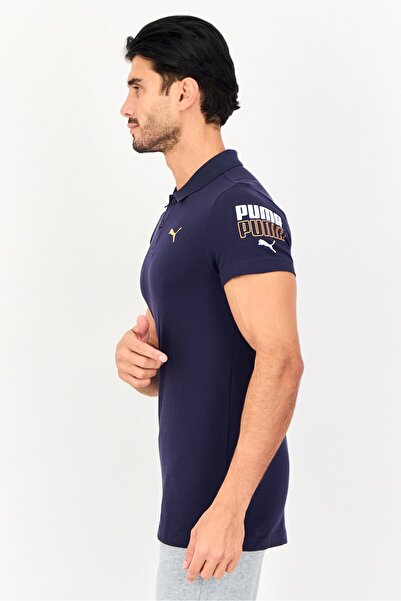 Puma Men Sportswear Fit Short Sleeve Outdoor Polo Shirt, Navy