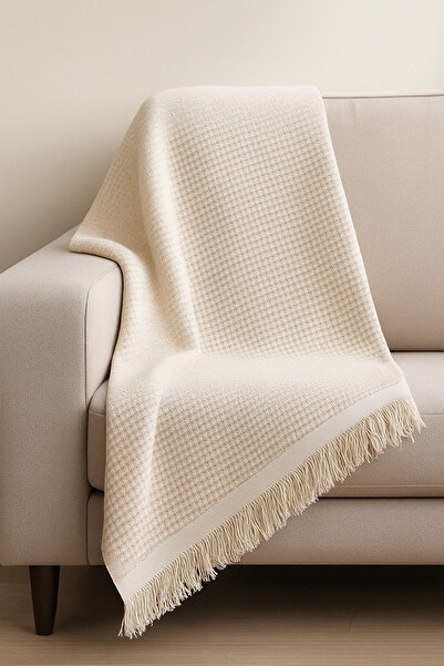 Hig Store Defne Pamuklu Desenli Yıkanabilir Koltuk Örtüsü / Çekyat Örtüsü / Pike Örtüsü 180x220 Ebat