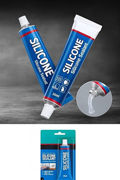 Primeaks Tüp Silikon Şeffaf – Tabancaya Gerek Yok, Lavabo Su Sızdırmaz , Yapı...