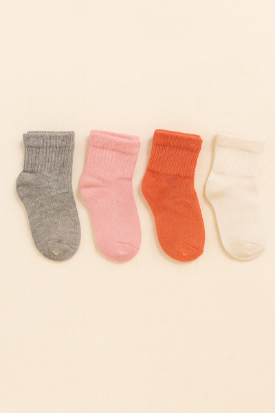 ESİLA KİDS Baby and Children's Socks 4 Pieces Colorful
