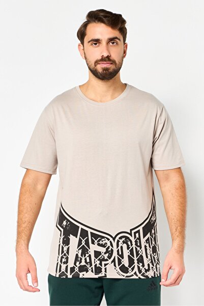 Tapout Men Sportswear Fit Short Sleeve Outdoor T-Shirt, Grey