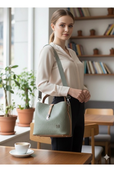 Just Polo Women's Medium Size 3-Compartment Adjustable Strap Stylish Hand & Shoulder Bag Shoulder Bag Size: 22 X 20 cm