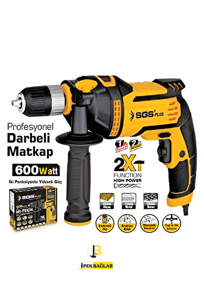 SGS PROFESYONEL DARBELİ MATKAP 600 WATT GÜÇ KONTROL DAYANIKLILIK BİR ARADA