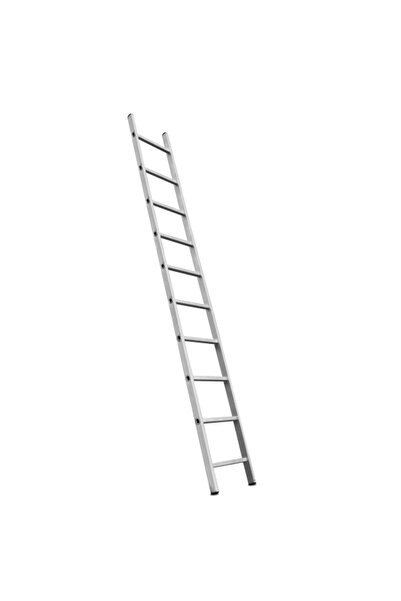 TUC Professional simple aluminum ladder 1 x 10 steps, 2.71m
