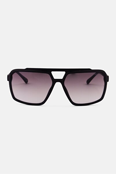 Guess Men GU0007602B61 Geometric Sunglasses, Black