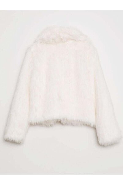 Robin 99459 Faux Fur Coat Ecru