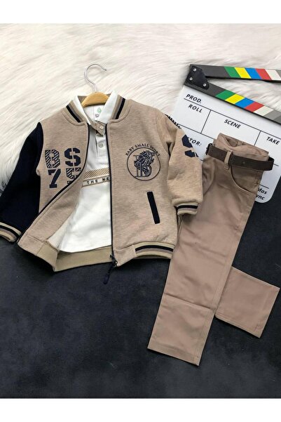zavera for kids Boy's 4-Piece Set - 100% Cotton - Cardigan - Pants - Blouse -...