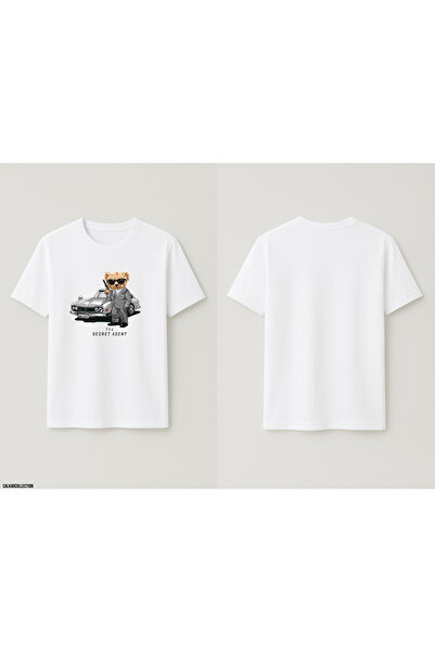 CALKARCOLLECTION Unisex Oversized Car Lover Bear T-Shirt
