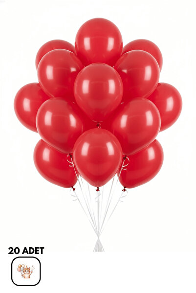 BALOMİS Kırmızı Balon Arka Plan Ve Mekan Süsleme Dekorasyon Balonu