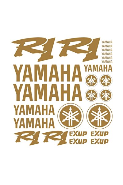 Oracal 651 Set of 25 stickers yamaha r1, copper
