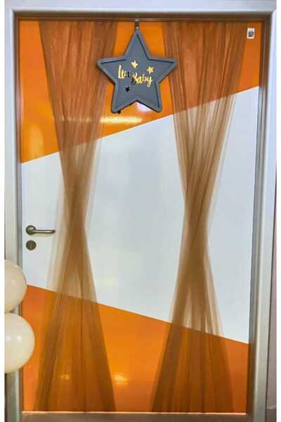 s'he design organizasyon Hospital Room Door Decoration Elastic Door Tulle (On...