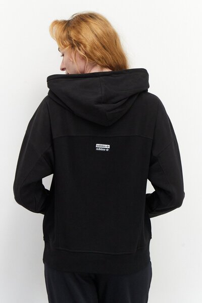 adidas Women Sportswear Fit Long Sleeves Training Sweatshirts, Black