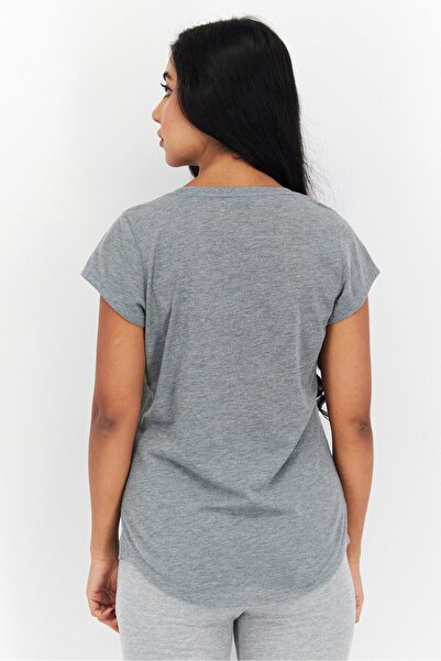 Puma Women Sportswear Fit Short Sleeves Training Top, Grey