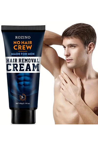 Rozina كريم إزالة الشعر للرجال - إزالة شعر الجسم بسلاسة وسهولة | تركيبة سريعة...