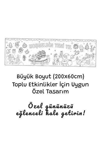 KİDOSE Eğitici Yeni Yıl Rulo Boyama Etkinliği - Yılbaşı Boyama - Yılbaşı Etki...