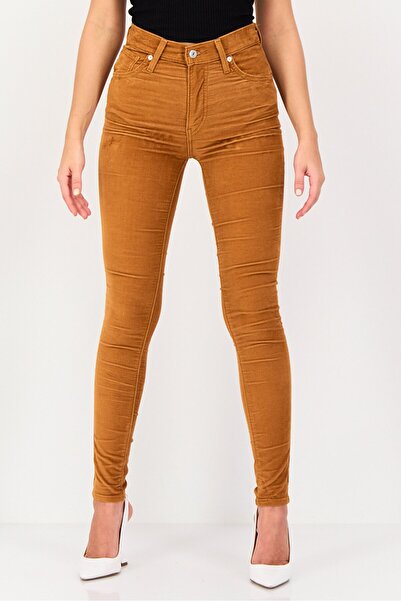 Levi's Women Regular Fit Plain Skinny Pants, Brown