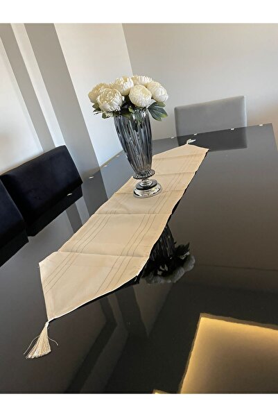 froyalife Runner Seamless Stain Resistant Colber Decoration Tasseled Dowry and Kitchen Tasseled Luxury Quality