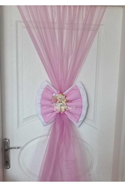 s'he design organizasyon KAPI SÜSLEME TÜLÜ 5 METRE (SADECE TÜL) SAKS MAVİSİ /SÜNNET SÜSLEME