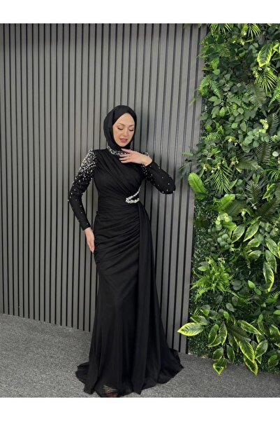 Modarana Berry Taşlı Tesettür Abiye