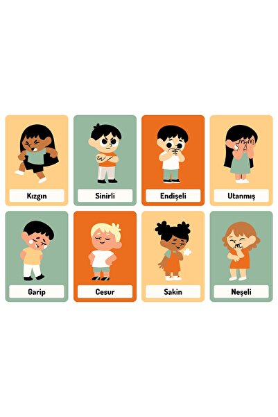 Psikotopia Duygu Kartları Çocuklar için Duyguları Tanıma