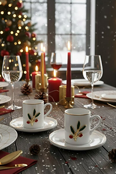 REGNA HOME Fine Living KOKİNA 4 PARÇA 2 KİŞİLİK KAHVE FİNCANI