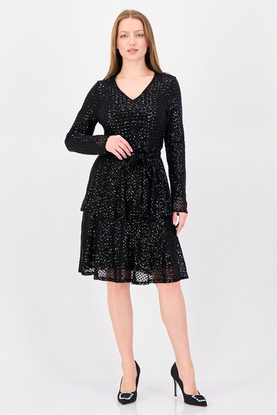 NANETTE LEPORE Women Embellished Mini Dress, Black
