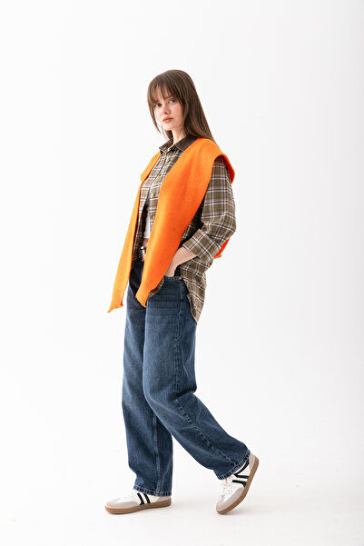 Wega Moda Yumoş Square Patchwork Scarf - Sports Knitwear Knitted Shoulder Scarf - Puffy Soft Textured Scarf