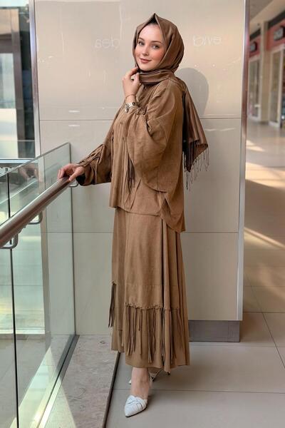 Ceremony Bat Sleeve Skirt Suit