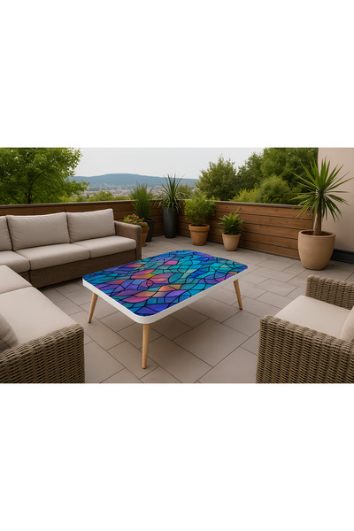 Boyut “Sanat Dokunuşlu Özel Tasarım Sehpa – 50×75 cm”