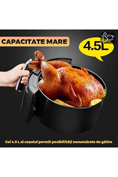 Teno Friteuză cu aer fără ulei, 100 de tăvi de copt gratuite, tehnologie de detectare inteligentă, programe automate Smart Chef