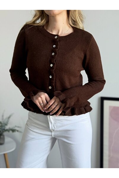 MARLİNG TRICOARE MARO PENTRU FEMEI - DETAIL CU VOLANAT CU BUTONI