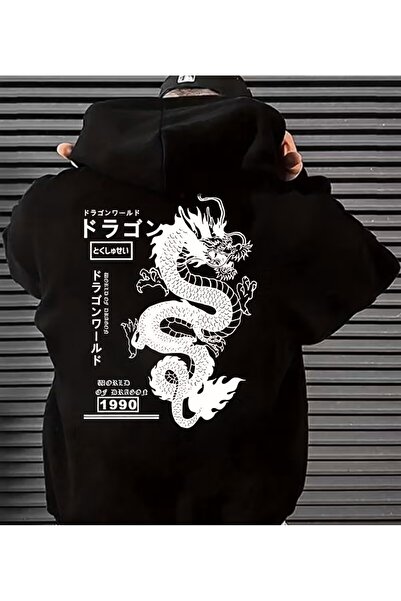 LELVANİ Ανδρικό φούτερ με στάμπα στην πλάτη