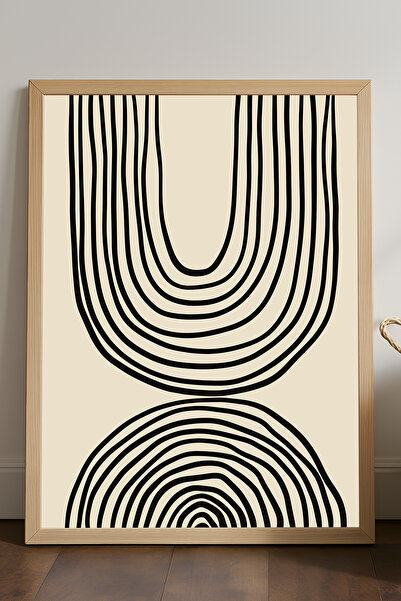 Duvarda Poster cu ramă din lemn Ripple, pictură decorativă artistică de perete