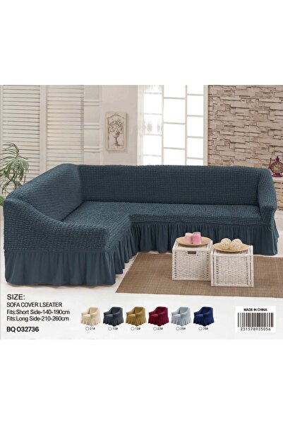 STAYILK DRESSES Flexible corner sofa cover for living rooms –