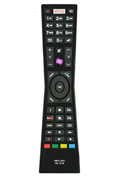 OEM Compatible TV remote control Vestel RM-C3231 RC-5118 IR 1423 (323)