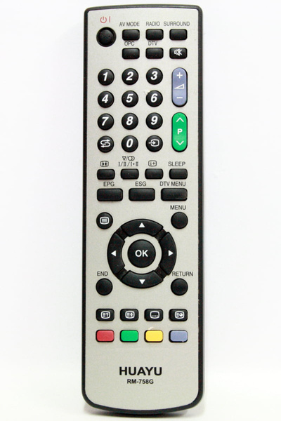 OEM Compatible remote control for Sharp TV RM-758G IR 1429 (138)