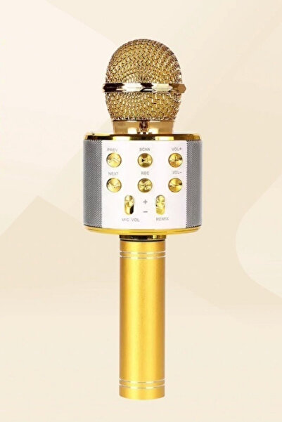 yumax Kablosuz Karaoke Mikrofon – Bluetooth, 60 Desibel Metal Gövde, USB & SD Girişli, 800mAh Pil