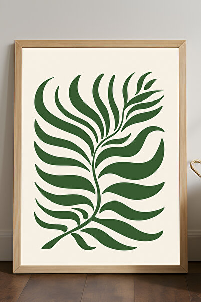 Duvarda Poster Leafsong cu ramă din lemn, pictură decorativă de perete artistică