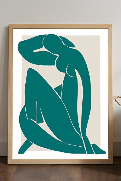 Duvarda Poster cu ramă din lemn Poise, pictură decorativă de perete artistică