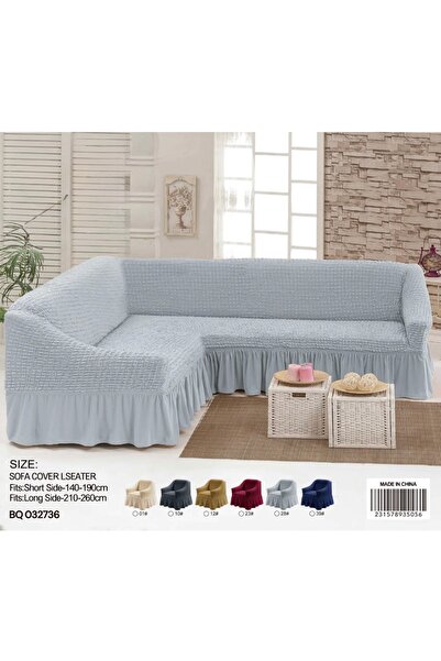 STAYILK DRESSES Flexible corner sofa cover for living rooms