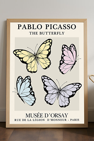 Duvarda Poster înrămat din lemn natural Pablo Picasso, pictură decorativă art...